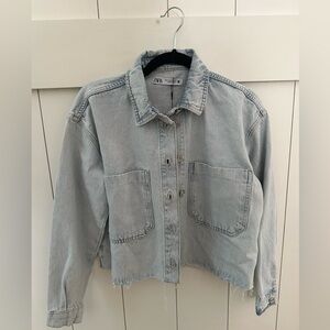 Zara Lightwash Denim Jacket